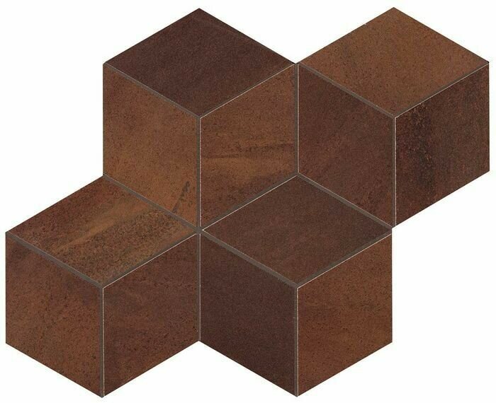 Базовая плитка Atlas Concorde BLAZE Blaze Corten Mosaico Esagono Matt (A0UP) 30x35 Неглазурованный керамогранит (35x30 см.)