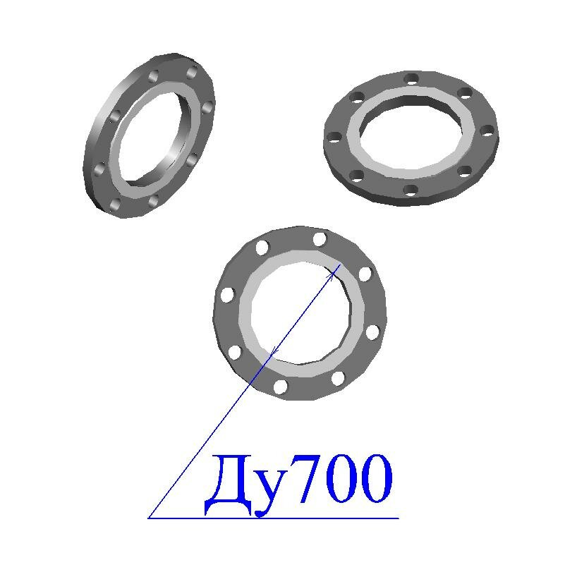 Фланец диаметр 700 мм Ру10 стальной плоский приварной с соединительным выступом