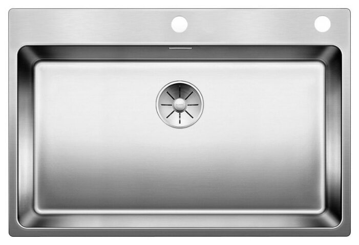 Интегрированная кухонная мойка Blanco Andano 700-IF/A InFino с клапаном-автоматом 74х50см нержавеющая сталь