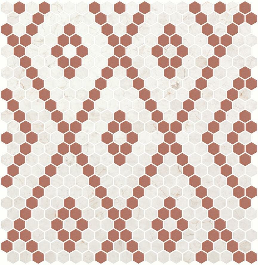 Мозаика Onix Mosaico Hex Geo Patterns 10 60.3x58.1