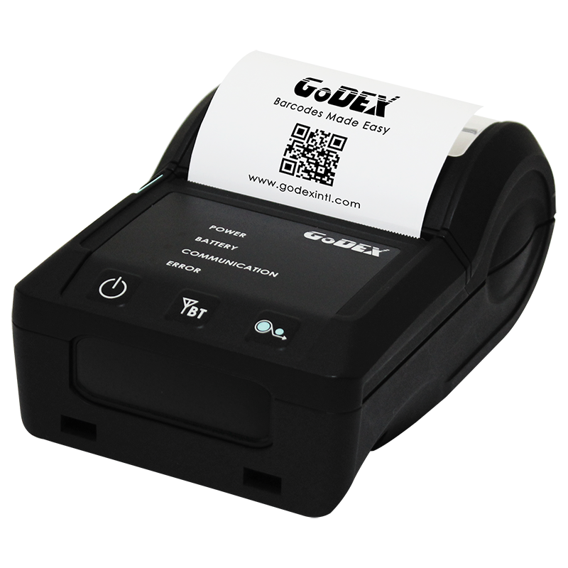 GODEX MX30, мобильный принтер этикеток, 203 DPI, ширина печати 3quot;, Bluetooth, RS232, USB (011-MX3002-000)