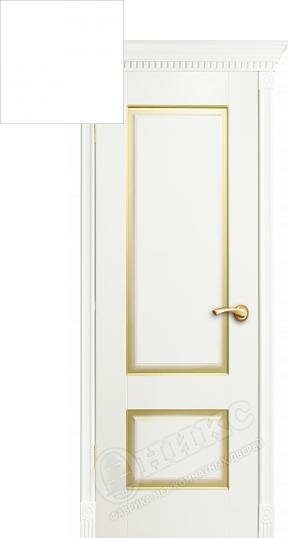 Дверь межкомнатная Оникс Марсель с фрезеровкой под остекление Цвет quot;Эмаль белая базоваяquot;