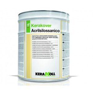 Укрепляющий препарат Kerakoll Kerakover Acrilsilossanico для применения естетвенных и синтетических каменных оснований, с высокой диффузией, защитный, гидрофобный, 15 л