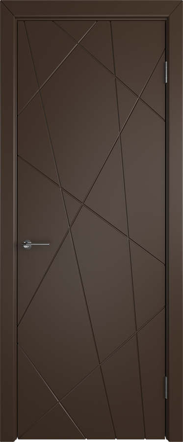 Дверь К-5 ДГ (эмаль шоколад)