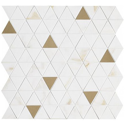 Мозаика Marazzi Allmarble Wall Golden White Sat.Mosaico Tria 40х43 (M8H1), м²