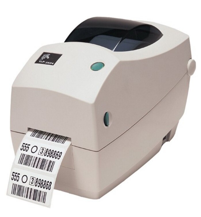Термотрансферный принтер штрих-кода (этикеток) Zebra TLP 2824 Plus, 203 dpi, USB, Ethernet, белый (282P-101520-000)