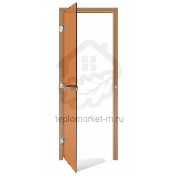 Дверь для бани стеклянная SAWO 730-3SGD-L бронза 1900х700