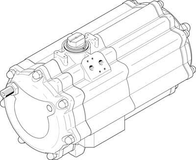 Неполноповоротный привод Festo DAPS-2880-090-R-F16-T6