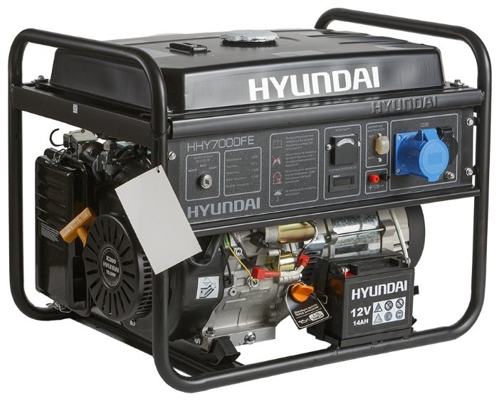 Бензиновый генератор Hyundai HHY 7000FE (5000 Вт)