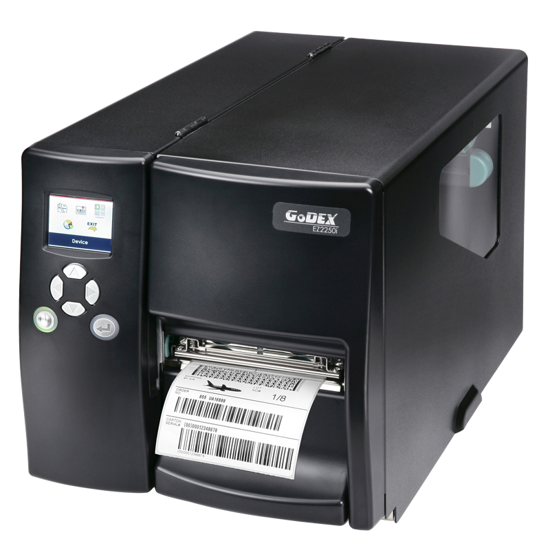 Принтер этикеток Godex EZ-2350i термотрансферный, 300 dpi, цветной ЖК дисплей, USB 2.0, RS232, Ethernet, USB Host