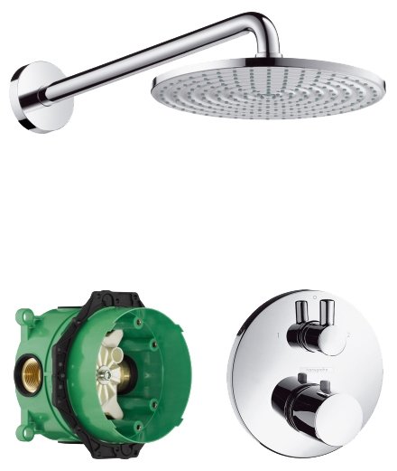 Верхний душ встраиваемый hansgrohe Raindance S 240 Air 1jet 27122000 хром