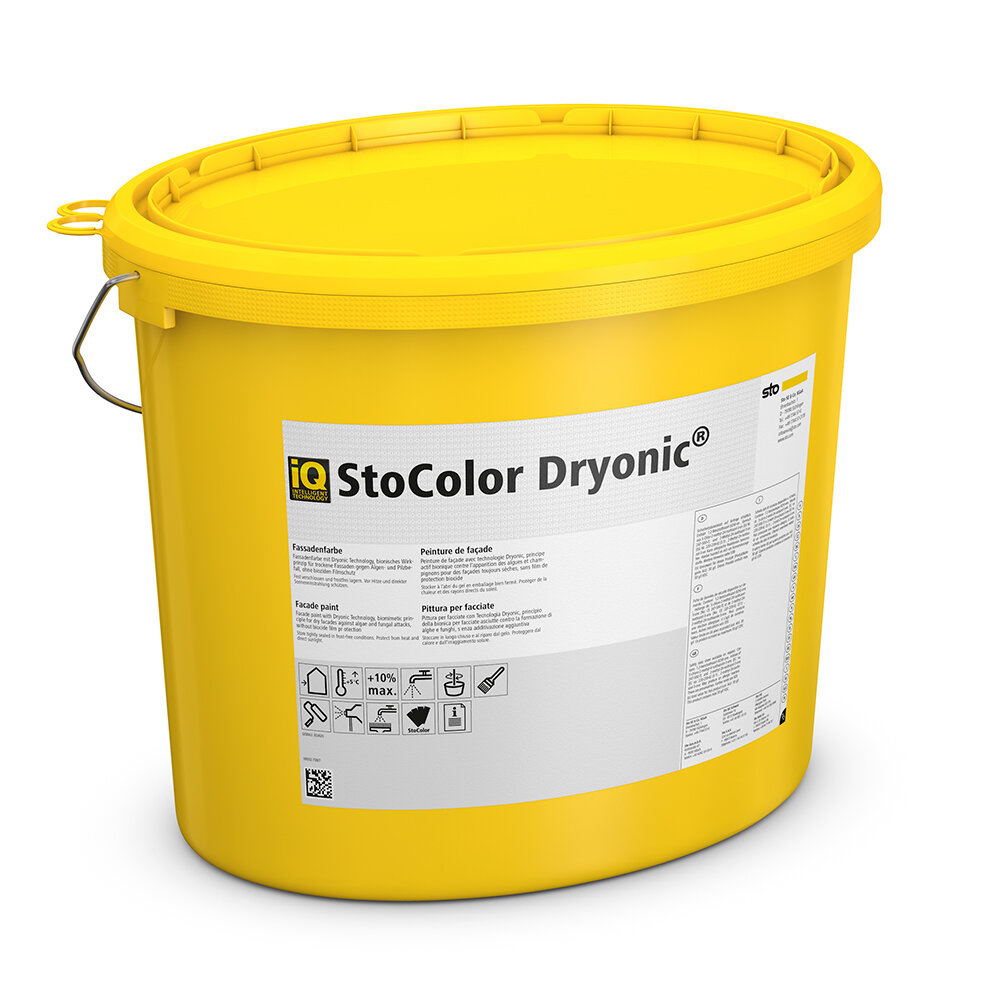 Фасадная краска StoColor Dryonic S с эффектом сухого и чистого фасада!