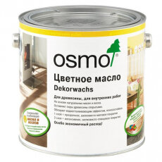 Цветное масло для стен насыщенных тонов Osmo 3169 Чёрный Dekorwachs intensive Farbtone 25 л