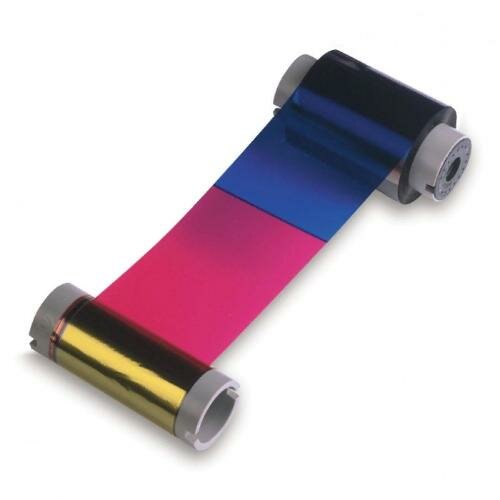 Полноцветная лента Fargo 84514, Полноцветная лента с ультрафиолетовой панелью и полимерной чёрной панелью - 500 отпечатков
