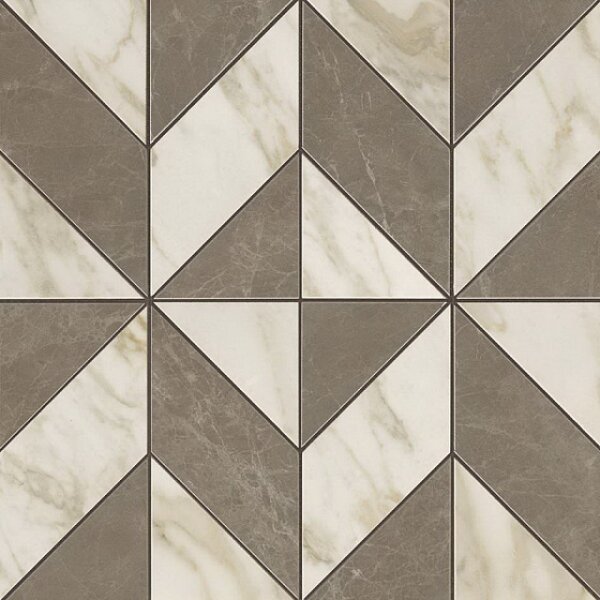 Мозаика Atlas Concorde Marvel Edge Gris-Calacatta Mosaico Cubes Lapp 37х37 AEPU