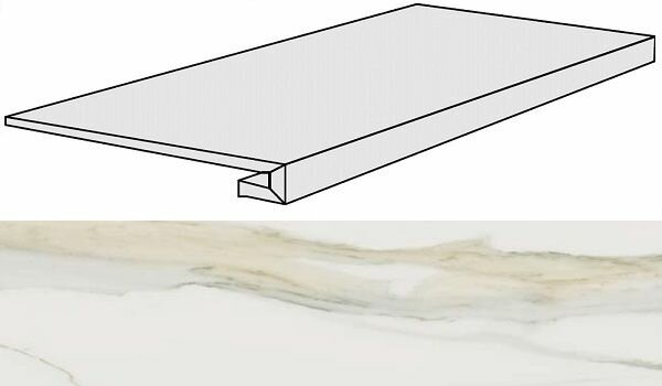 Ступень Rex Ceramiche I Classici Di Rex 753301 Calacatta Gold Gr Mat 33x120x3