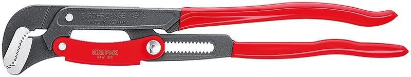 Клещи трубные KNIPEX 83 61 020, с S-образным смыканием губок с серым порошковым покрытием 560 mm