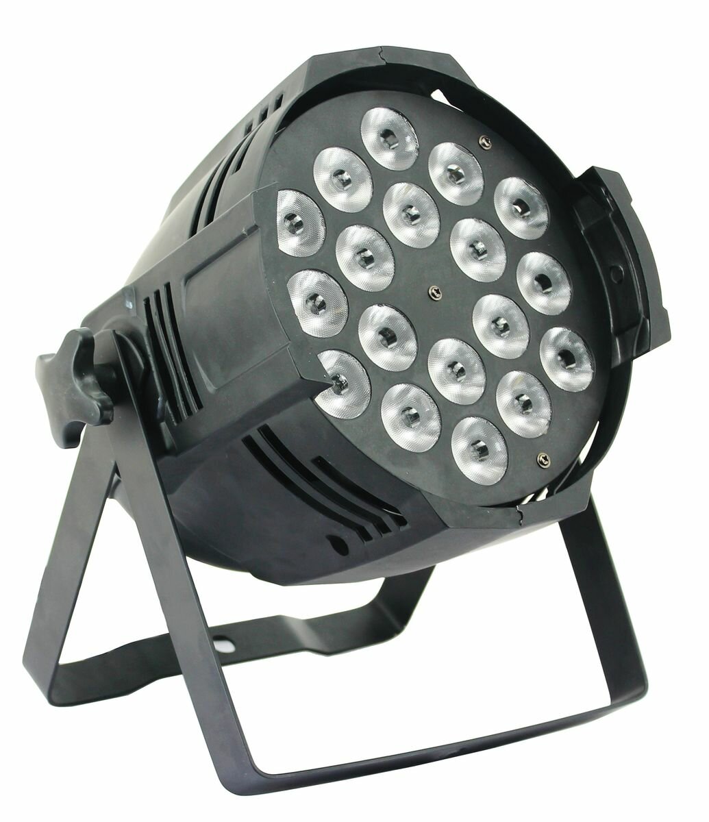 Nightsun SPC149P1 световой прибор LED PAR 18 x 10 Вт RGBWA (5-в-1), DMX, master/slave, авто