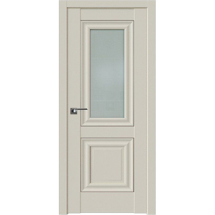 Дверь Межкомнатная деревянная, Профиль Дорс 28U Магнолия сатинат - со стеклом