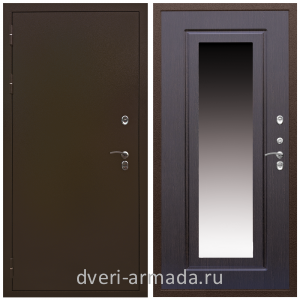 Входные двери для квартир Дверь входная уличная в дом Армада Термо 3K Молоток коричневый/ МДФ 16 мм ФЛЗ-120 Венге