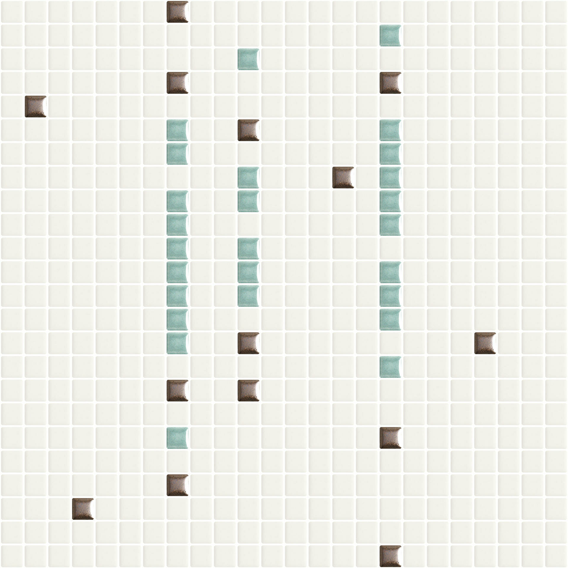 Мозаика облицовочная керамическая Appiani Metrica TRAT003_Metrica Trattini SET 01 DIV 16 MTL 13 chip 1.2*1.2 ( м2)