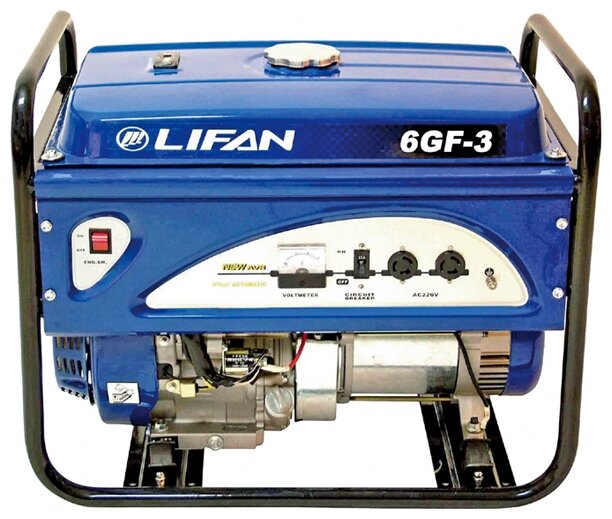 Бензиновый генератор LIFAN 6GF-3 (6000 Вт)