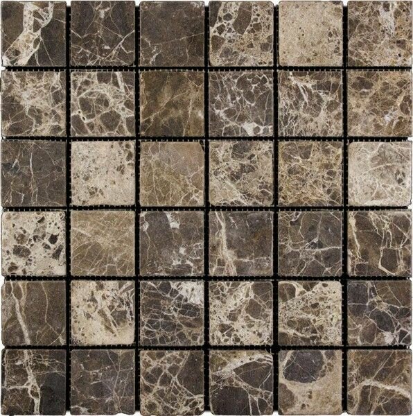 NATURAL Мозаика из мрамора M022-48T (Emperador Dark) 30,5x30,5