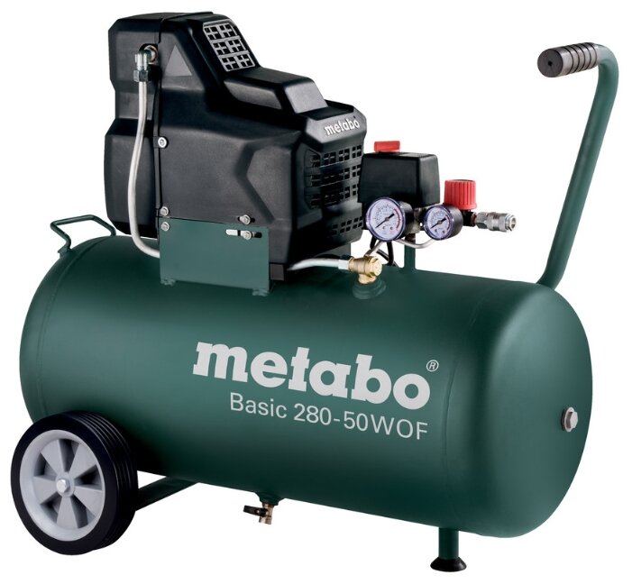 Компрессор безмасляный Metabo BASIC 280-50 W OF, 50 л, 1.7 кВт