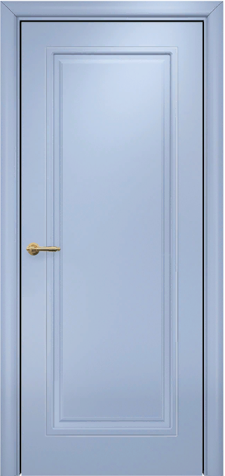 Оникс / Фортрез Межкомнатная дверь Гранд, фрезерованная глухая Цвет: голубая эмаль