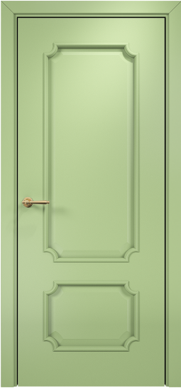 Дверь Оникс модель Палермо Цвет:эмаль фисташка по ясеню Остекление:Без стекла