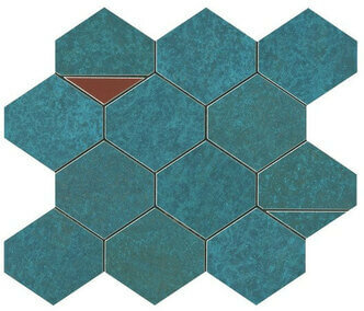 Мозаика Atlas Concorde Italy Blaze Verdigris Mosaico Nest 29,4x25,8