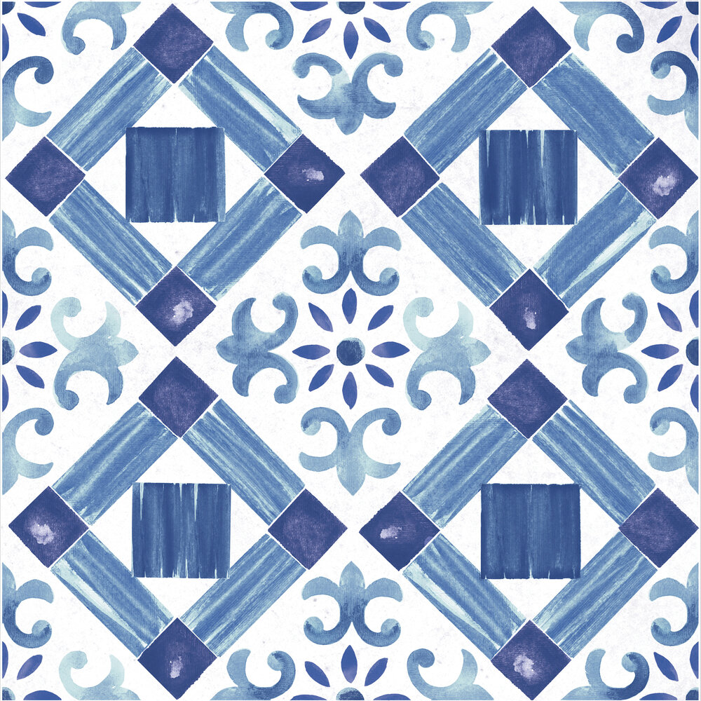Плитка керамогранит Unica Maiolica Mix Maiolica Blue pattern #4 ( м2)
