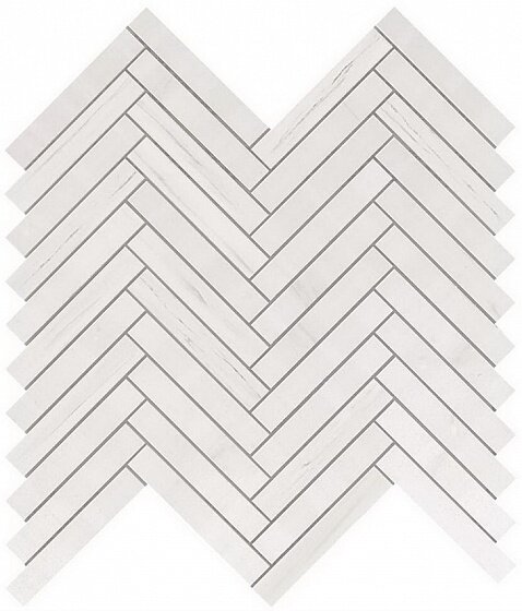 Керамическая мозаика Мозаика ATLAS CONCORDE MARVEL STONE Bianco Dolomite Herringbone Wall 30,5х30 (м2)