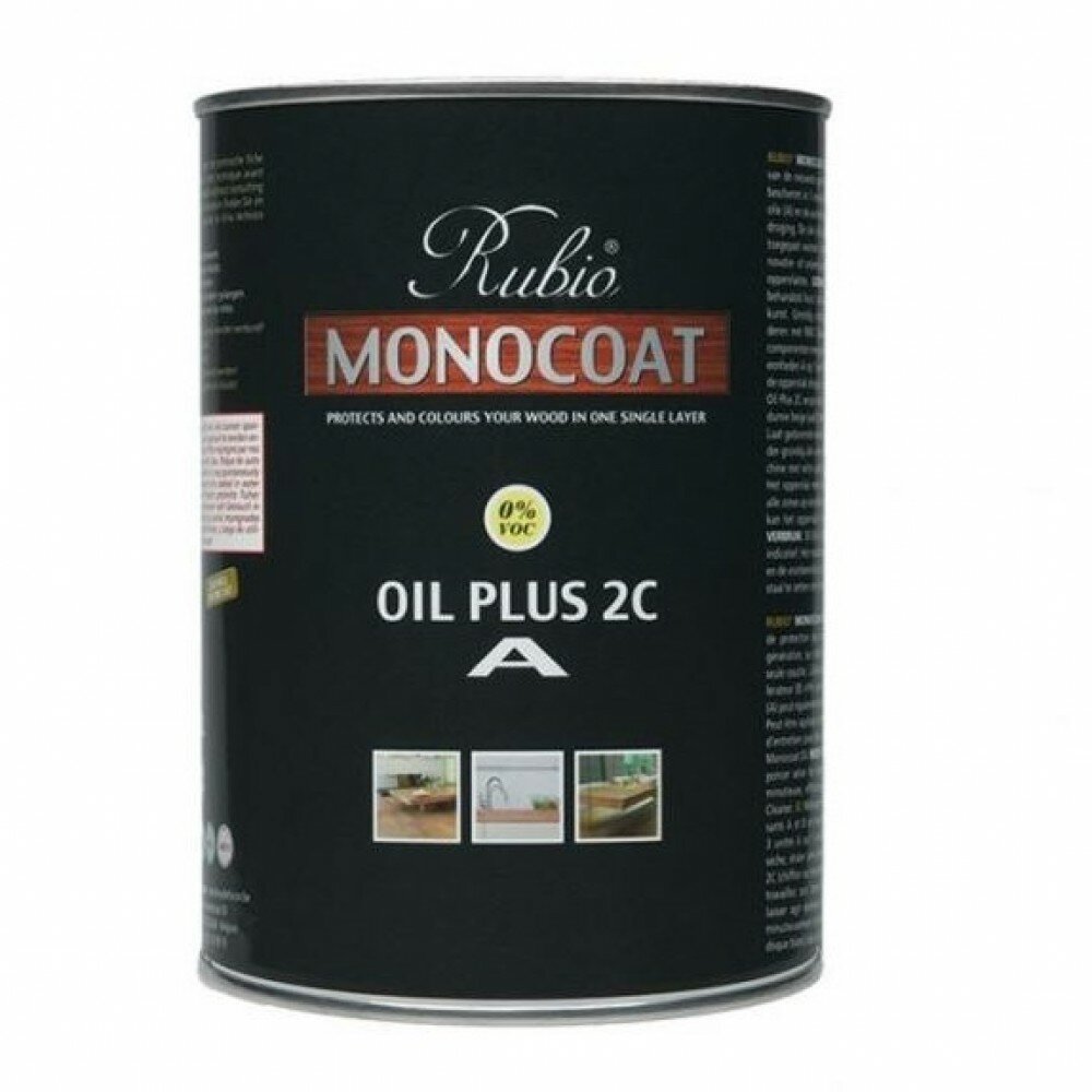 Цветное масло Rubio Monocoat Oil Plus 2C Smoke 5% 1 л
