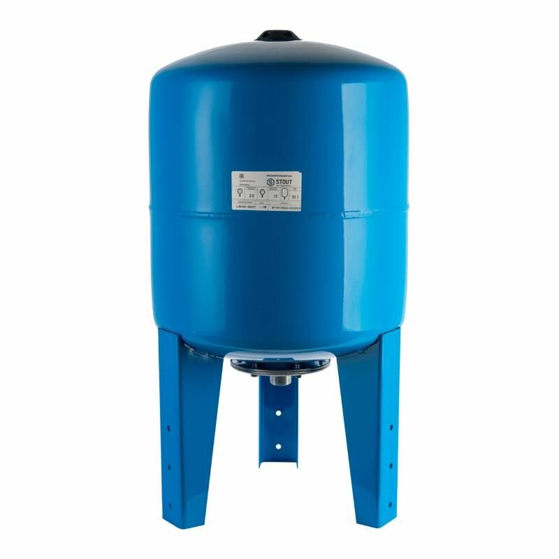 Гидроаккумулятор для систем водоснабжения вертикальный на 300 л (цвет синий) Stout