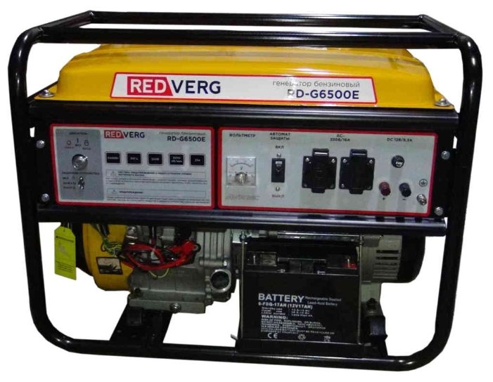 Бензиновый генератор RedVerg RD-G6500E (6000 Вт)