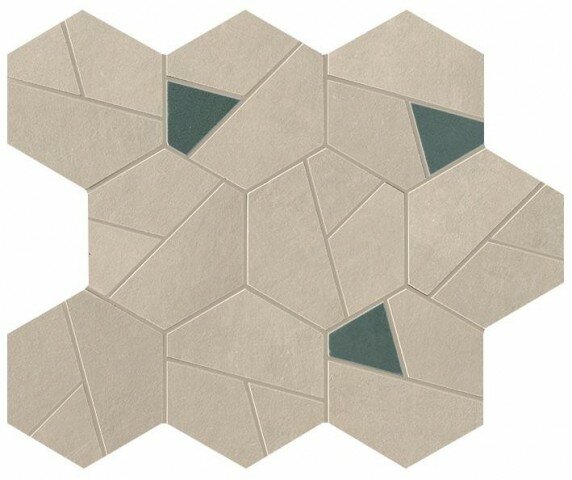 Atlas Concorde A0QO Boost Pro Cream Mosaico Hex Blue 25x28,5 Мозаика