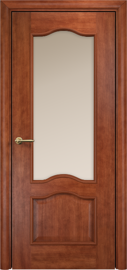 Дверь Оникс модель Классика Цвет:Тёмный анегри Остекление:Сатинат бронза