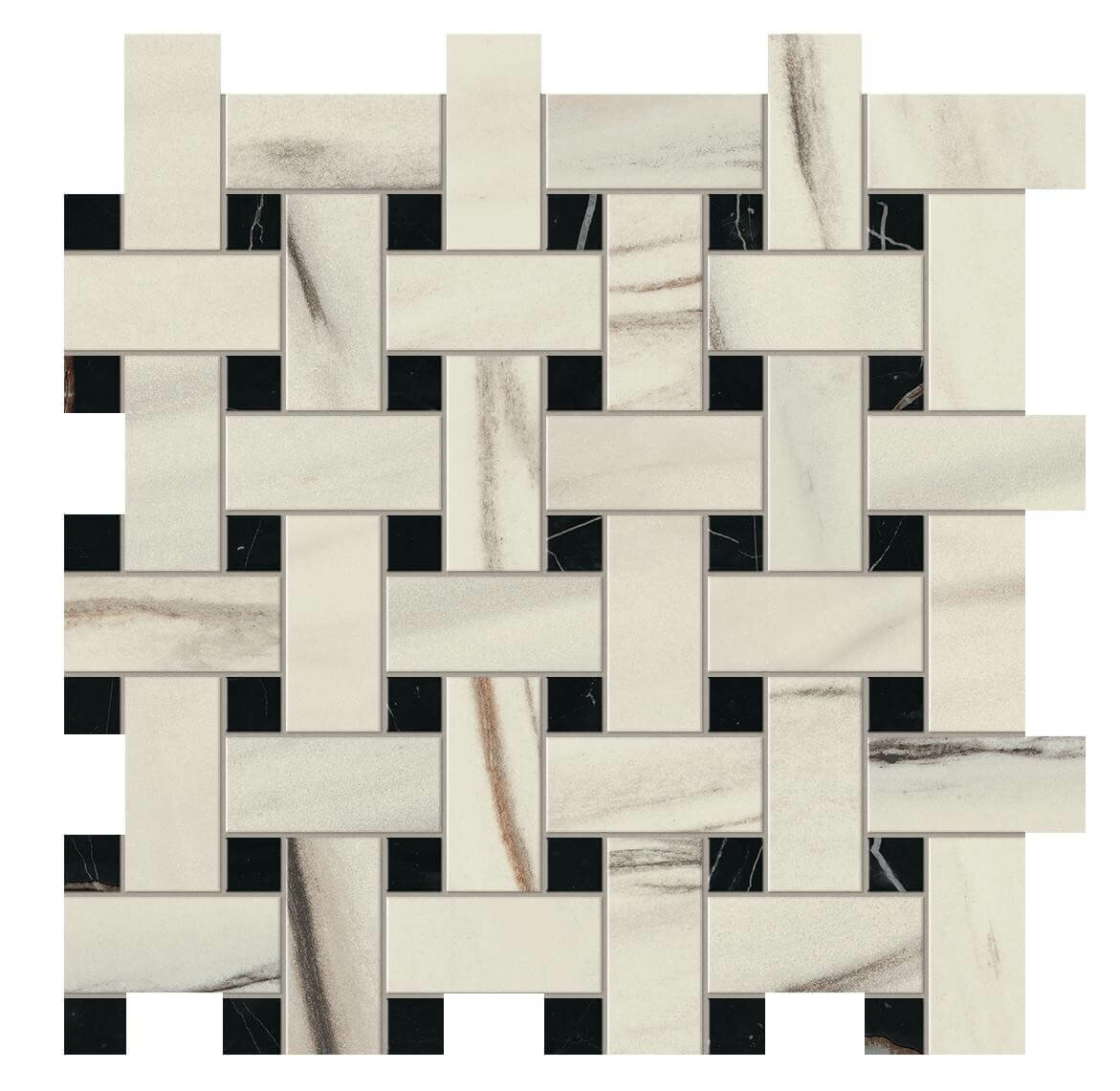 Плитка Atlas Concorde Marvel Dreams Marvel Bianco F. Basket Weave Matt AOVJ 30,5x30,5