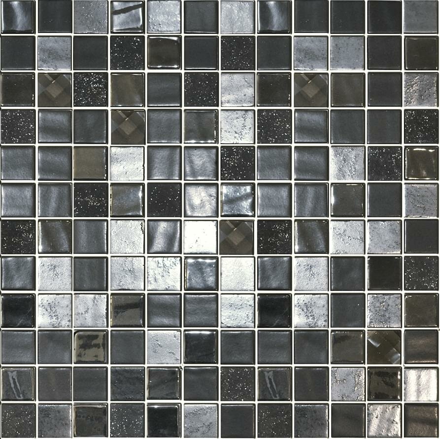 Мозаика Onix Mosaico Mystic Glass Agata Diamond Black 31.1x31.1