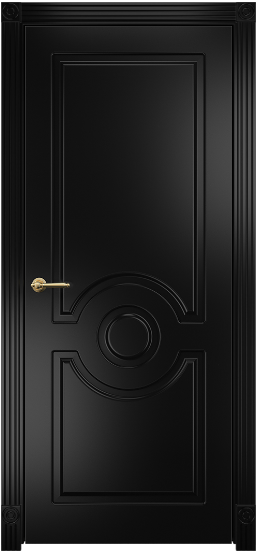 Дверь Оникс Рада фрезерованное Цвет:Эмаль черная МДФ Остекление:Без стекла