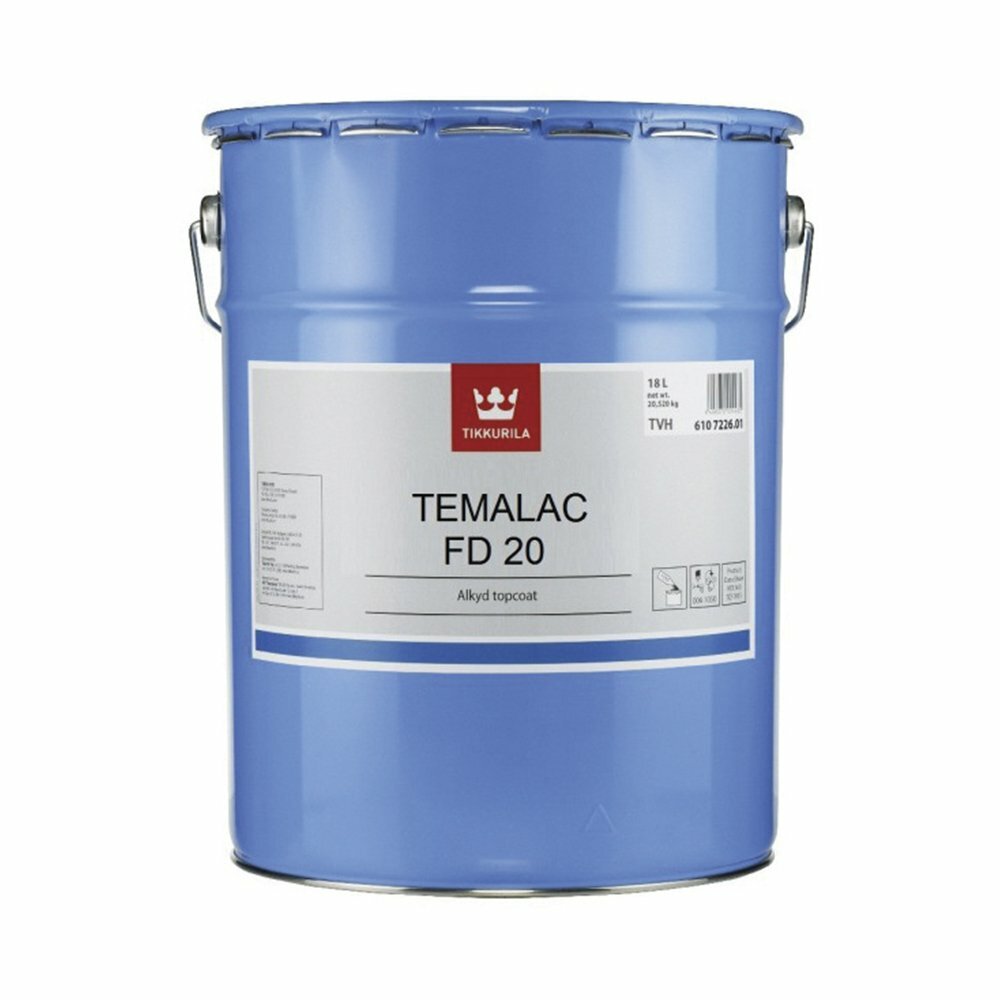 Краска Tikkurila Temalac FD 20 TCH полуматовая 18 л для каркасных, опорных конструкций