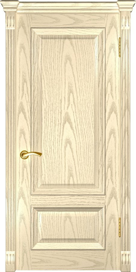 Дверь Люксор/Dveri Luxor/Фараон-1 ДГ - Дуб слоновая кость, двери шпонированные 1900x600