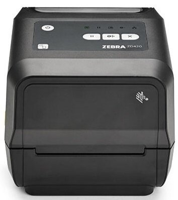 Термопринтер Zebra ZD420 ZD42043-T0EE00EZ TT Printer ZD420; Standard EZPL 300 dpi, EU and UK Cords, USB, USB Host, BTLE, Modular Connectivity Slot - E