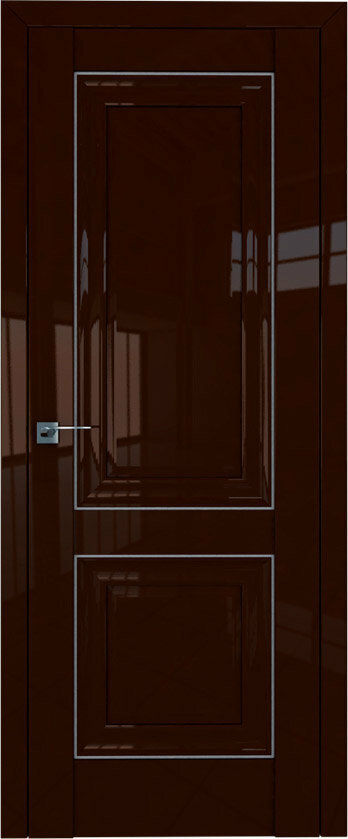 Глянцевая дверь экошпон PROFIL DOORS 27L (Терра)