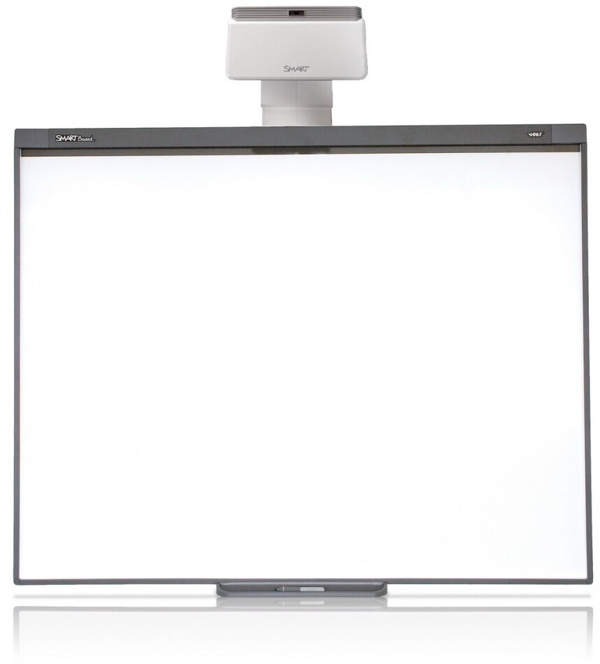 Интерактивная доска Smart Board SB480 с ультракороткофокусным проектором NEC UM301XG-WK с креплением
