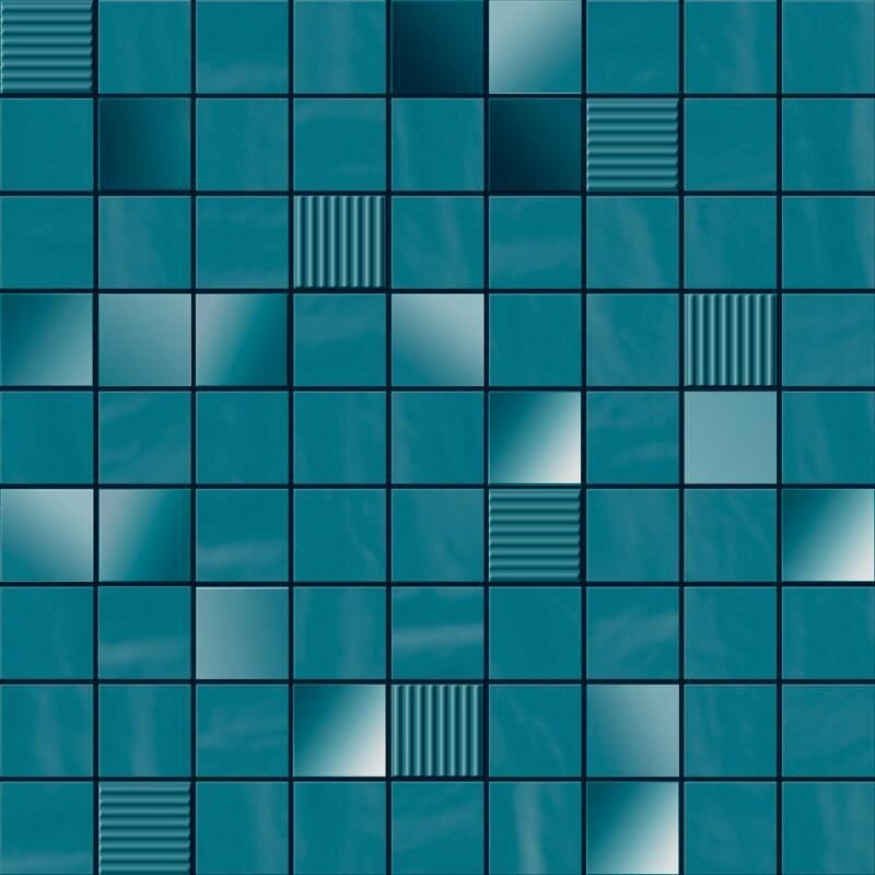 Мозаика Ibero Perlage Mosaico Turquoise 31,6x31,6 глянцевая