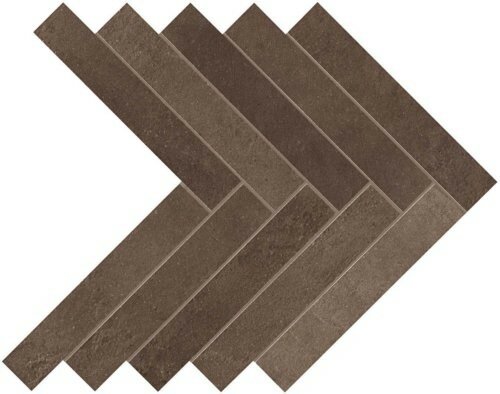 Керамогранит Atlas Concorde DWELL Dwell Brown Leather Herringbone (A1DE ) 36,2x41,2 Неглазурованный керамогранит (41.2x36.2 см.)