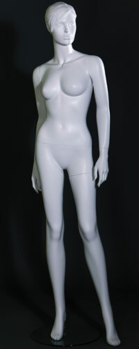 Манекен женский белый скульптурный LW-62
