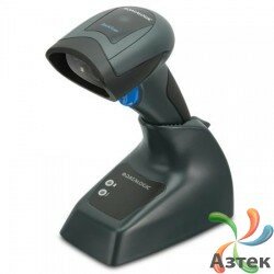 Сканер штрих-кода Datalogic QuickScan QBT2131 1D Image, темный беспроводной, Bluetooth, USB кабель, базовая станция